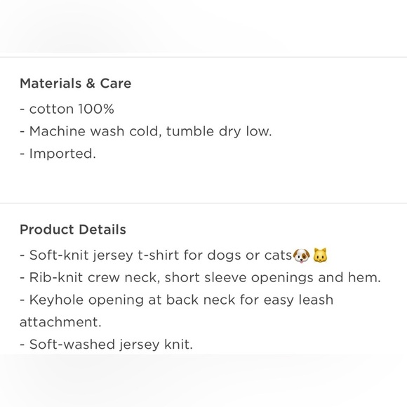 Jersey-Knit T-Shirt for Pets - Picture 3 of 8